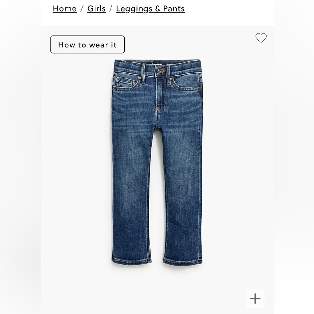 NWT JCrew girl’s size 5 jeans